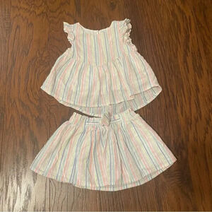 Neon Striped Seersucker Outfit